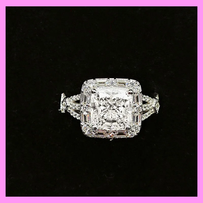 【1-01.43#】Candy-Colored Four-Prong Setting Ring  for female fashion daily engagement wedding anniversary birthday present