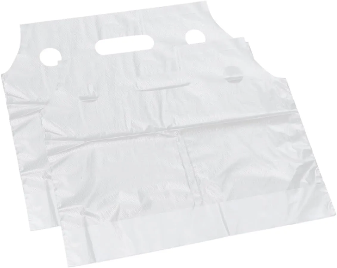 100Pcs Portable Milk Tea Bags Take Away Drink Storage Plastic Carrier for Easy Transport for Cafes Tea Shops Events