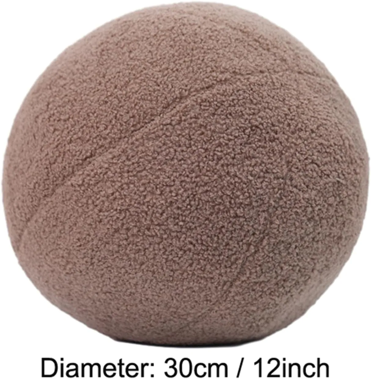 12 Inch Round Hugging Pillow Plush Toy Soft Plushies Throw Pillow Kids' First Plush Toys for Home Decor Or Gift for Kids and Lovers (Coffee)