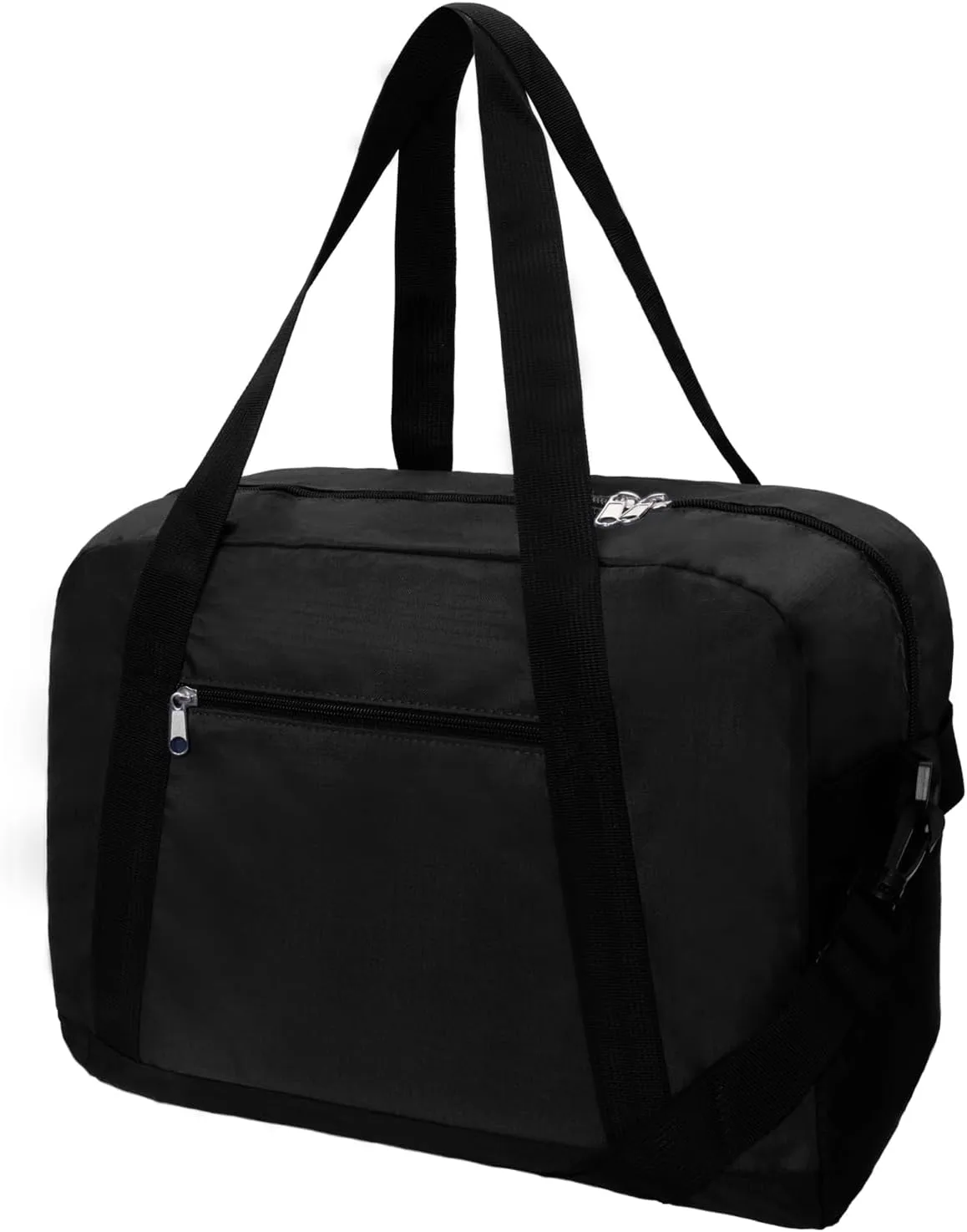 15 inch Small Gym Bag Mini Travel Duffel Bag Carry on Lightweight Bag for Men Women Travel Sport (Black)