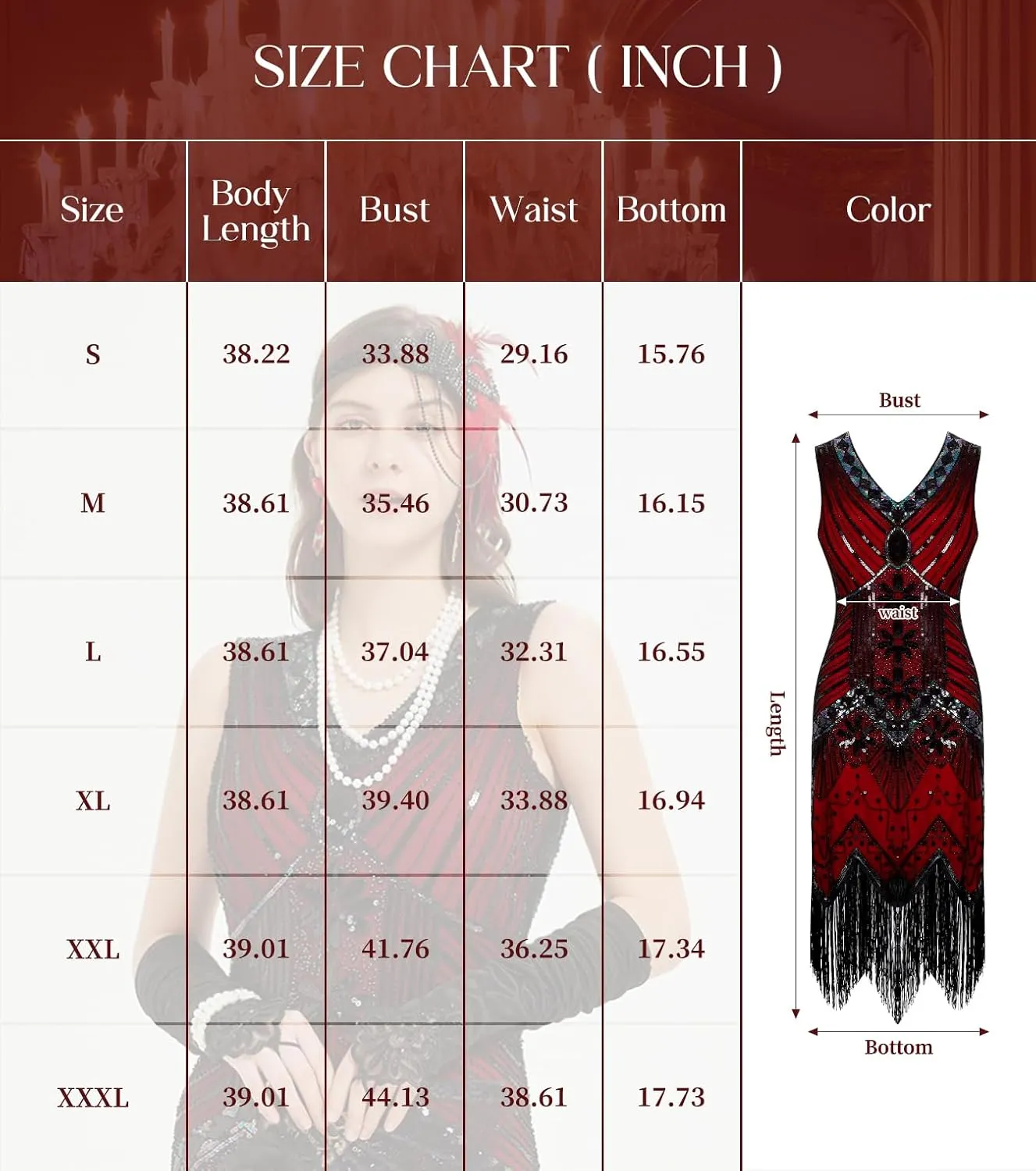 1920s Dresses for Women, Flapper Dress Lace Fan Feather Headband Sequins Beads Fringes 20s Accessories Vintage Mafia Costume