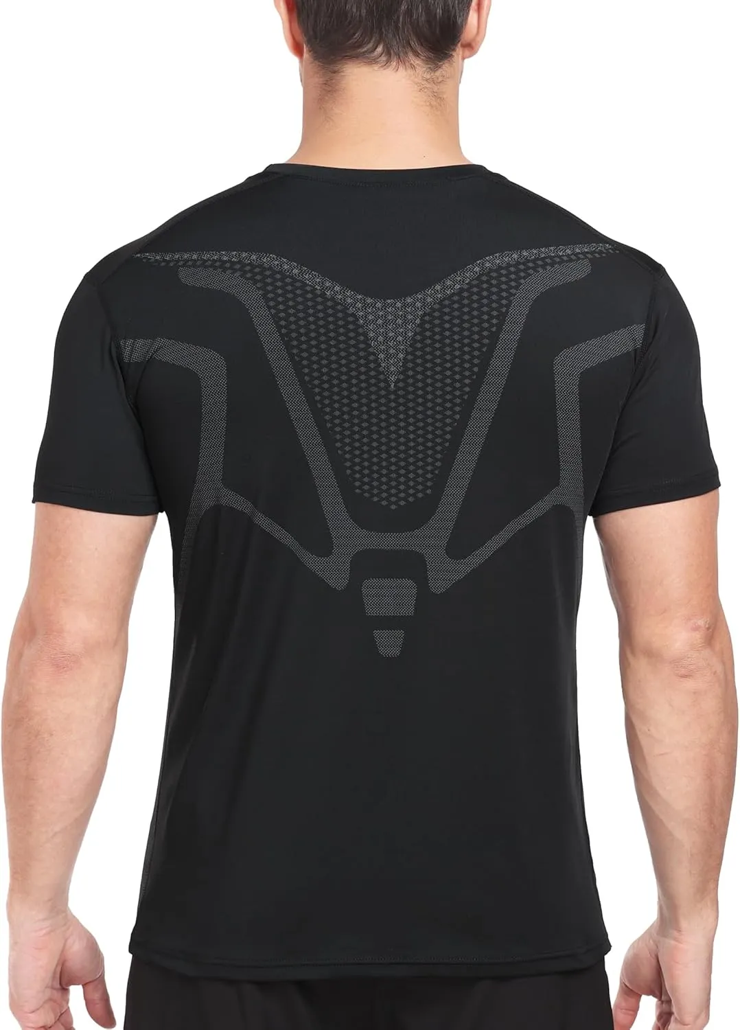 2 Pack Workout Shirts for Men, Quick Dry Athletic Gym Active T Shirt for Running, Breathable Outdoor Training Shirts