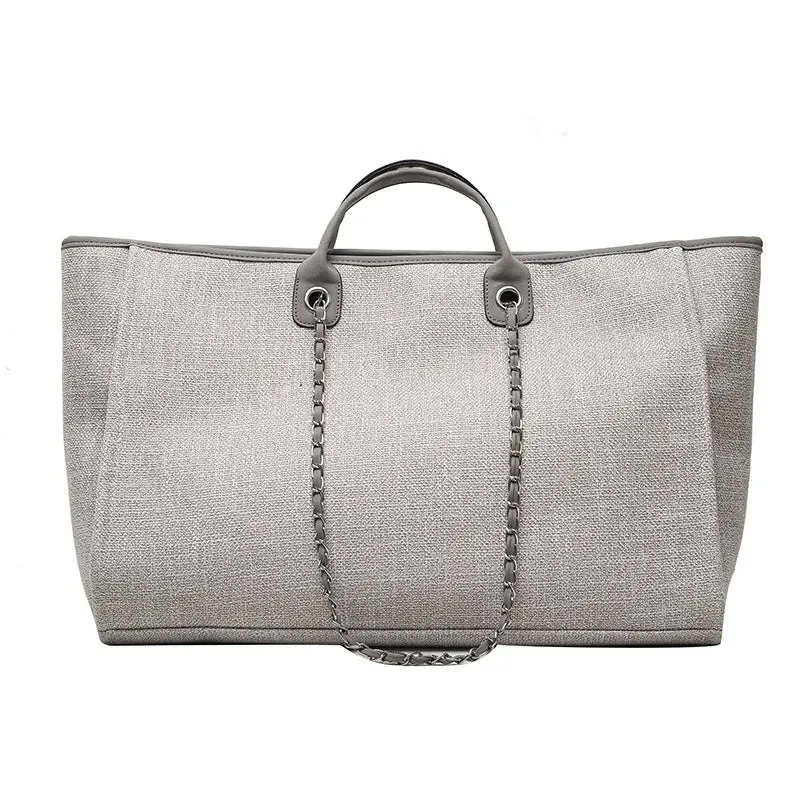 2024 New European And American Bucket Bag Tide High Capacity Chain Tote Bag Hand-Held Shoulder Diagonal Crossbody Bag