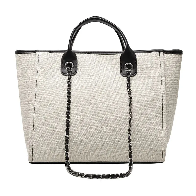 2024 New European And American Bucket Bag Tide High Capacity Chain Tote Bag Hand-Held Shoulder Diagonal Crossbody Bag