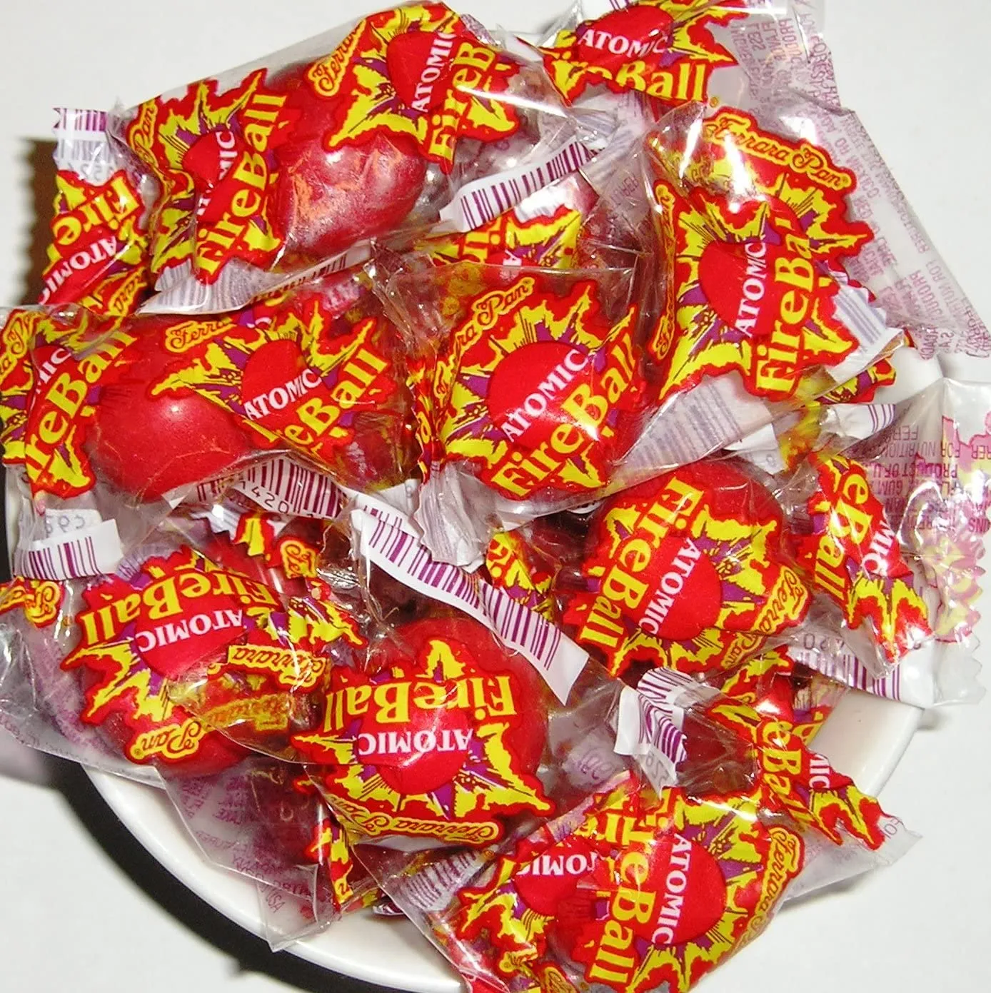 25 ATOMIC FIREBALLS - The Original Hot Cinnamon Jaw Breaker Candy!