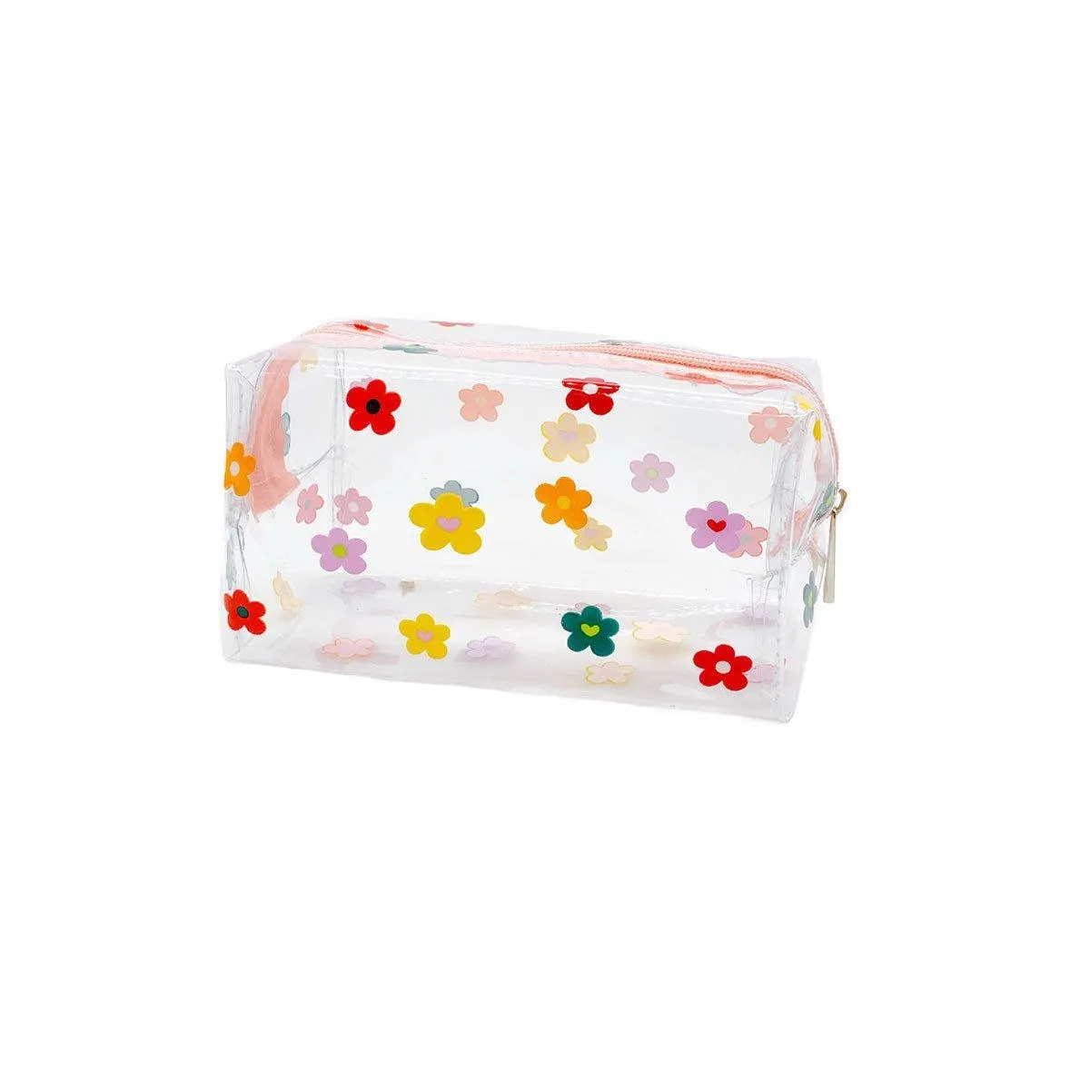 2PCS Large Capacity Transparent PVC Travel Bag Women Portable Wash Storage Bag