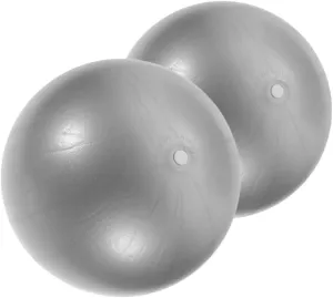 2pcs Yoga Ball Ab Exercise Ball Workout Ball Mini Exercise Ball Physical Therapy Ball Core Ball Fitness Ball Stability Ball Stretching Ball Pilates Bender Ball Mini Barre Ball PVC