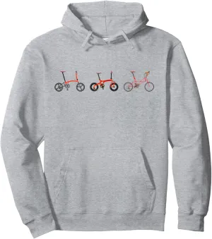 3 Bikes: Brompton, Birdy, Alex Moulton Pullover Hoodie