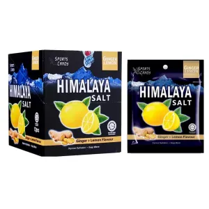 36 Box Big Foot Natural Himalaya Salt - Ginger And Lemon Candy Flavour (Total 432 Pcs)