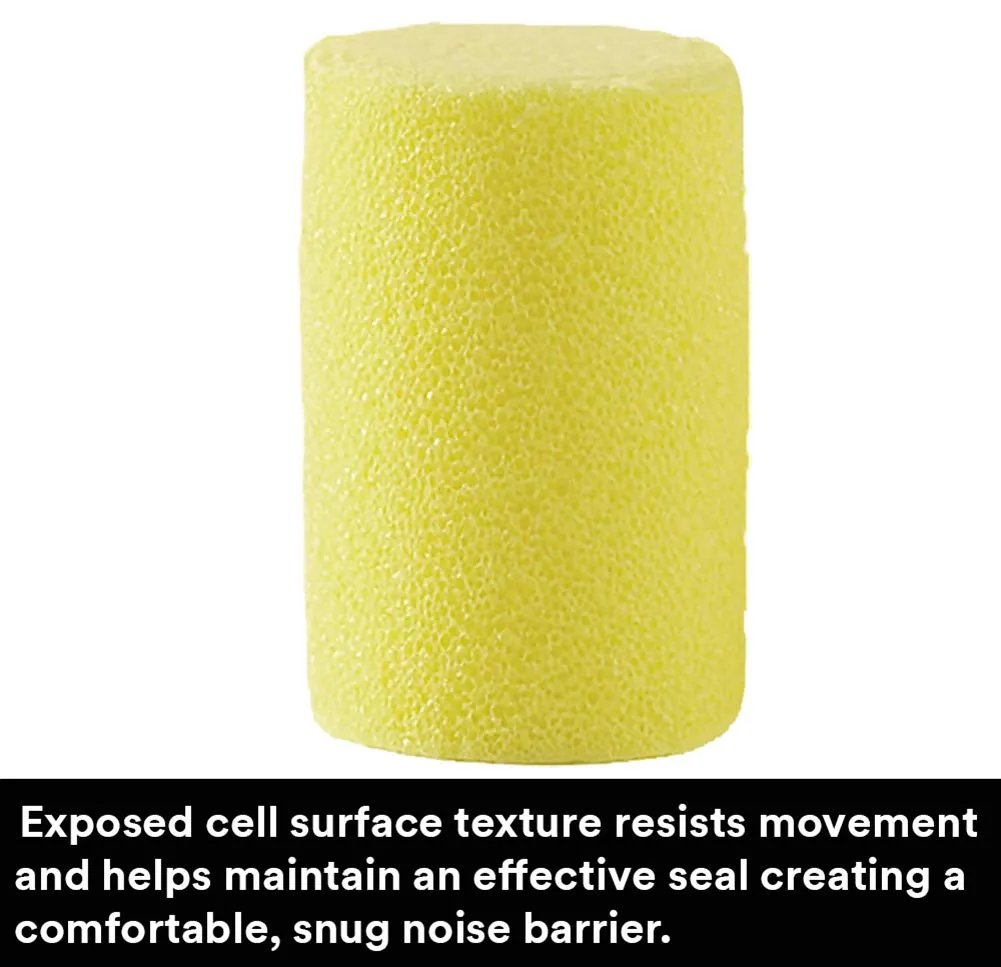 3M Ear Plugs, E-A-R Classic 311-1101, 200 Pairs of Disposable Earplugs, 1 Pair/Poly Bag, Corded, Noise Reduction Rating 29 dB NRR, Foam, Regular Size, Roll Down, Compliant with ANSI/ASA S12.71-2018