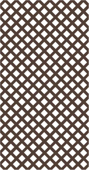 4 ft. x 8 ft. Brazilian Walnut Garden Vinyl Lattice