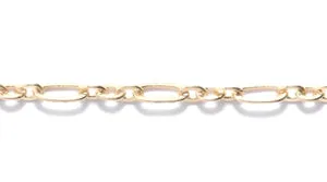 46CX2854: Chain 3-to-1 2.5&4.5mm Oval Gold 1FT