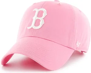 47 Brand MLB Rose Pink Primary Logo Clean Up Adjustable Baseball Cap Hat, Adult One Size Fits All