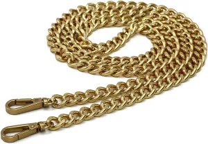 47'' Light Metal Crossbody Purse Chain Straps Replacement for Bag Handbag (Antique Gold)