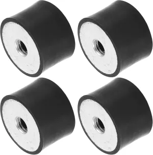 4Pcs Rubber Vibration Pads for Compressors Mounts Double Headed Threaded Design for Vibration Isolation and Noise Reduction