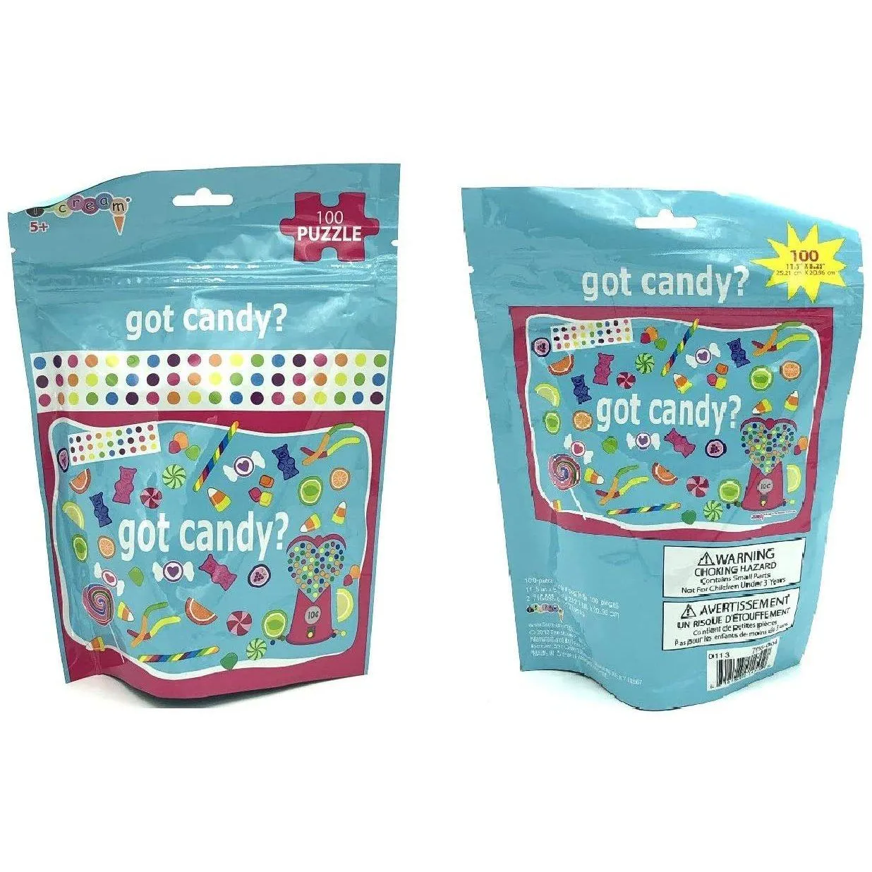 5-Pack: Candy Ice Cream Themed Jigsaw Puzzles