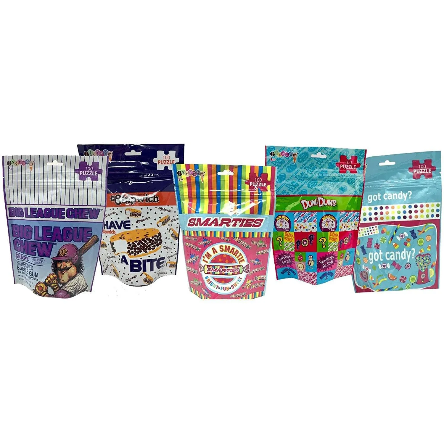 5-Pack: Candy Ice Cream Themed Jigsaw Puzzles