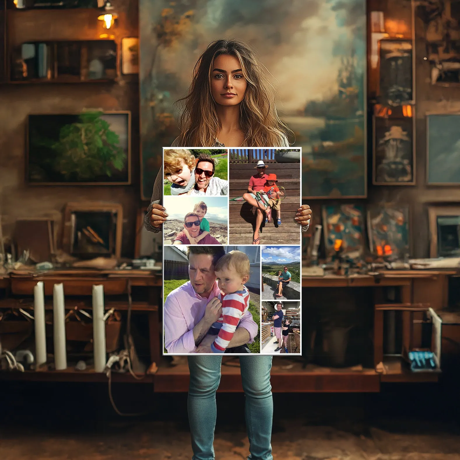 6 Image Canvas Collage • Portrait