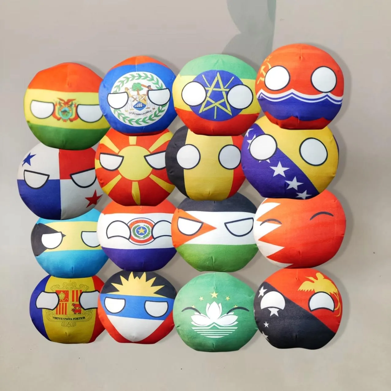7.9in 3.9in Country Ball Plush Country Ball, Flags of France, Qatar, Croatia, Peru and Other Countries, Plush Toy Country Balls, Indoor Decoration, (San Marino,7.8in)