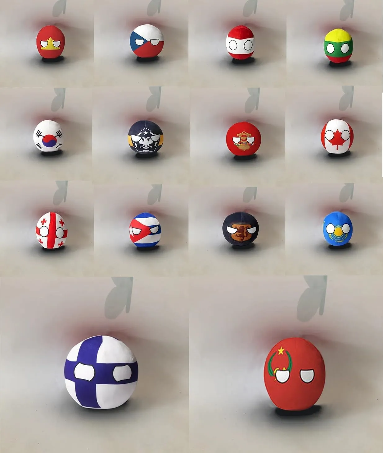 7.9in 3.9in Country Ball Plush Country Ball, Flags of France, Qatar, Croatia, Peru and Other Countries, Plush Toy Country Balls, Indoor Decoration, (San Marino,7.8in)