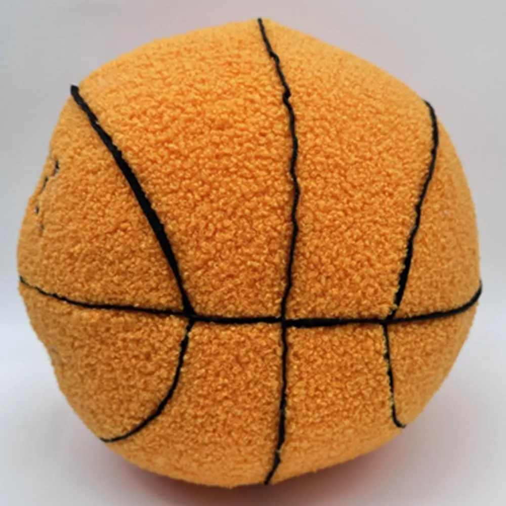 9.8"/25cm Offcourt Basketball Plush Toy, Soft Basketball Plush Pillow Stuffed Basketball Plush Toy Sofa Ball Pillow Household Stuffed Ball for Fans Boys and Girls All of Age (orange)