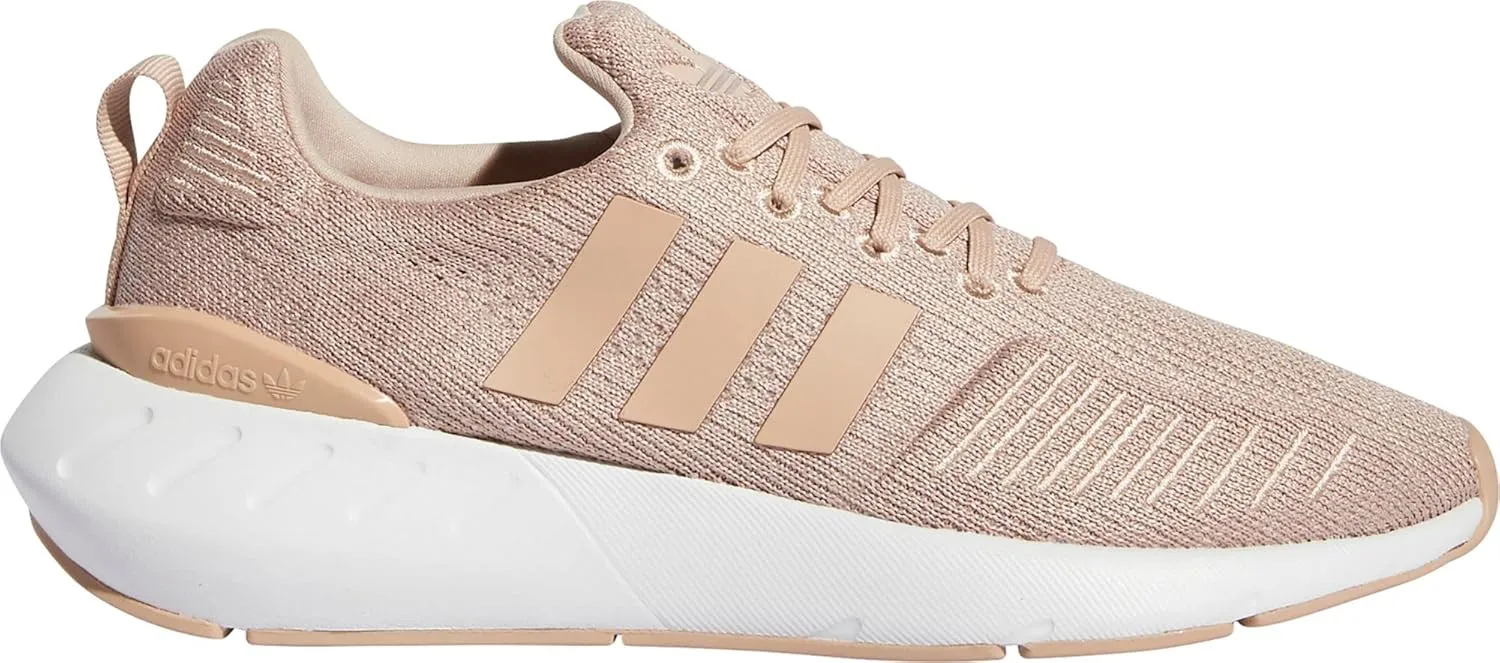adidas Women's Swift Run 22 Sneaker, Ash Pearl/Ash Pearl/White, 10 M US