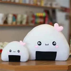 Adorable Plush Rice Ball Pillow 🍙✨