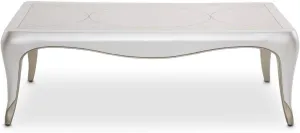 Aico Amini London Place Rectangular Cocktail Table in Creamy Pearl
