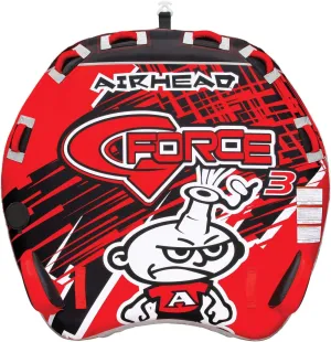 AIRHEAD AHGF-3 G-Force 3 Triple Rider Inflatable Towable Lake Performance Tube