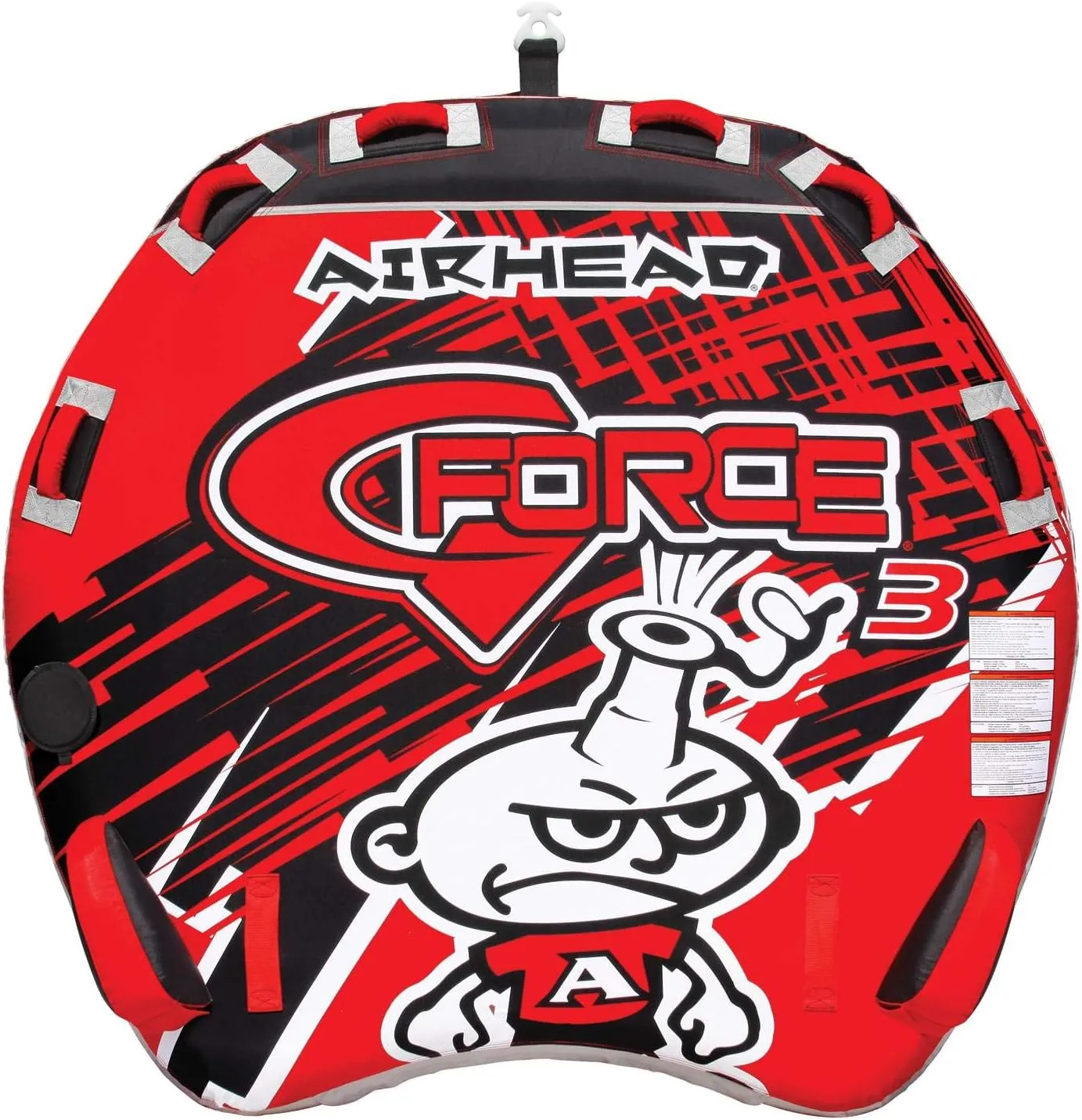 AIRHEAD AHGF-3 G-Force 3 Triple Rider Inflatable Towable Lake Performance Tube