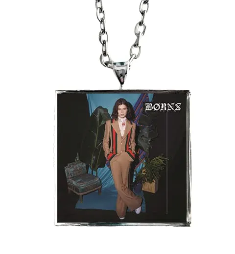 Album Cover Art Necklace BØRNS Blue Madonna