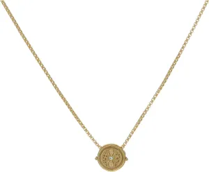 Alex and Ani Precious, Harry Potter Time Turner 18 in Adjustable Necklace, 14K Gold Plated over .925 Sterling Silver, Gold Finish, 16 in to 18 in