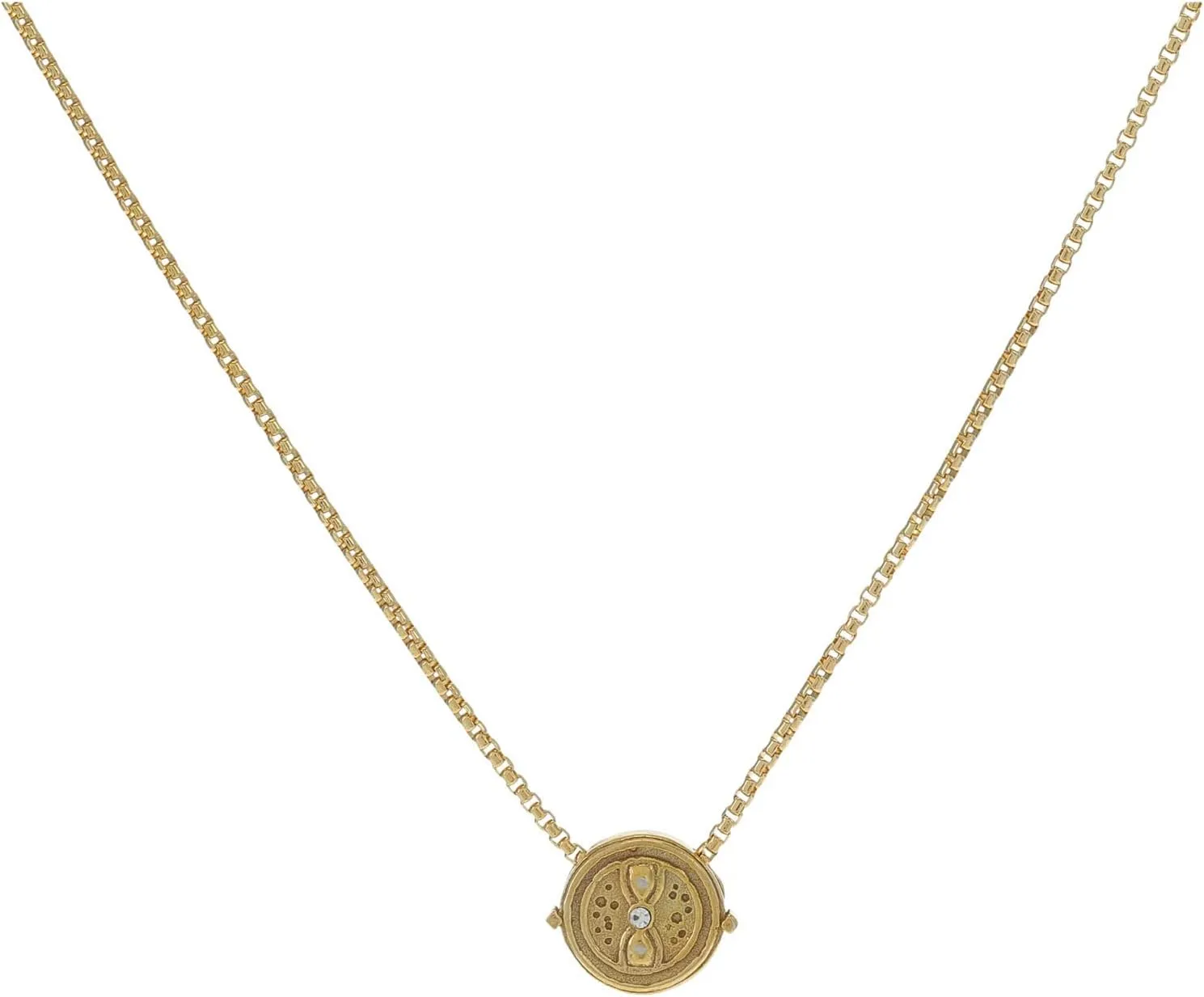 Alex and Ani Precious, Harry Potter Time Turner 18 in Adjustable Necklace, 14K Gold Plated over .925 Sterling Silver, Gold Finish, 16 in to 18 in
