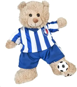 All-Stars Soccer Uniform with Soccer Ball Stuffed Toys Outfit - Fits Most 14"-18" Soft Toys, Sport Dress-Up Set Plushie, Make Your Own Teddy Bear, Gift for Kids, Playtime, Sports Lover!