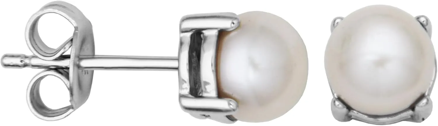 Amazon Essentials Sterling Silver Round Birthstone Stud Earrings (previously Amazon Collection)