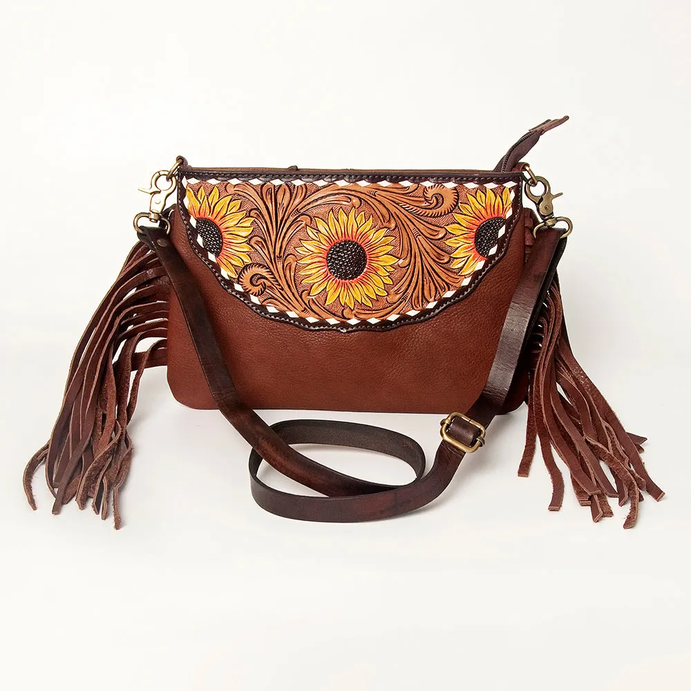 American Darling ADBGA156A Small Crossbody Hand Tooled Genuine Leather women bag western handbag purse