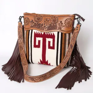 American Darling ADBGZ710 Crossbody Hand Tooled Saddle Blanket Genuine Leather Women Bag Western Handbag Purse