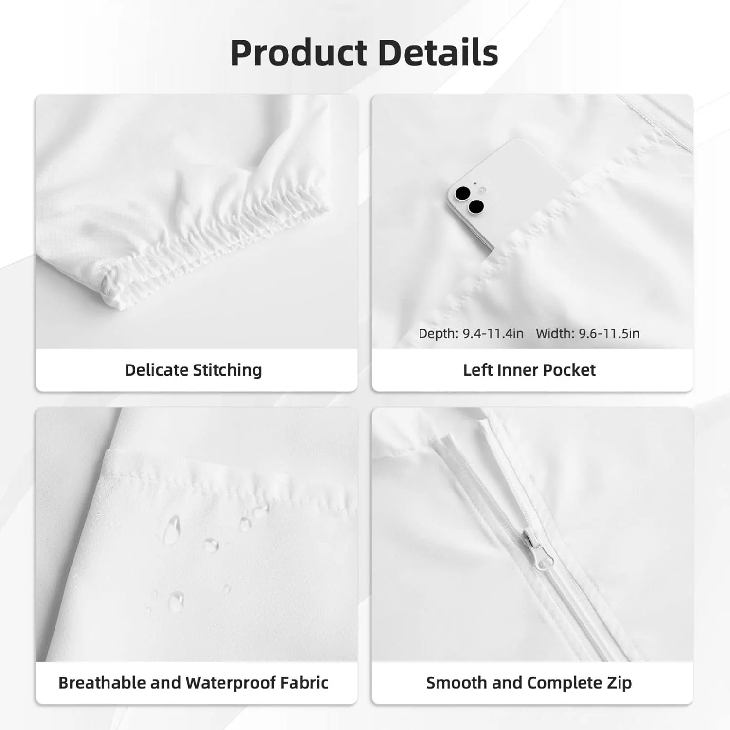 American Flag Wings with Coat of Arms of Chad Sun Protection Shirt Lightweight Breathable Quick-Dry Zip Hoodie