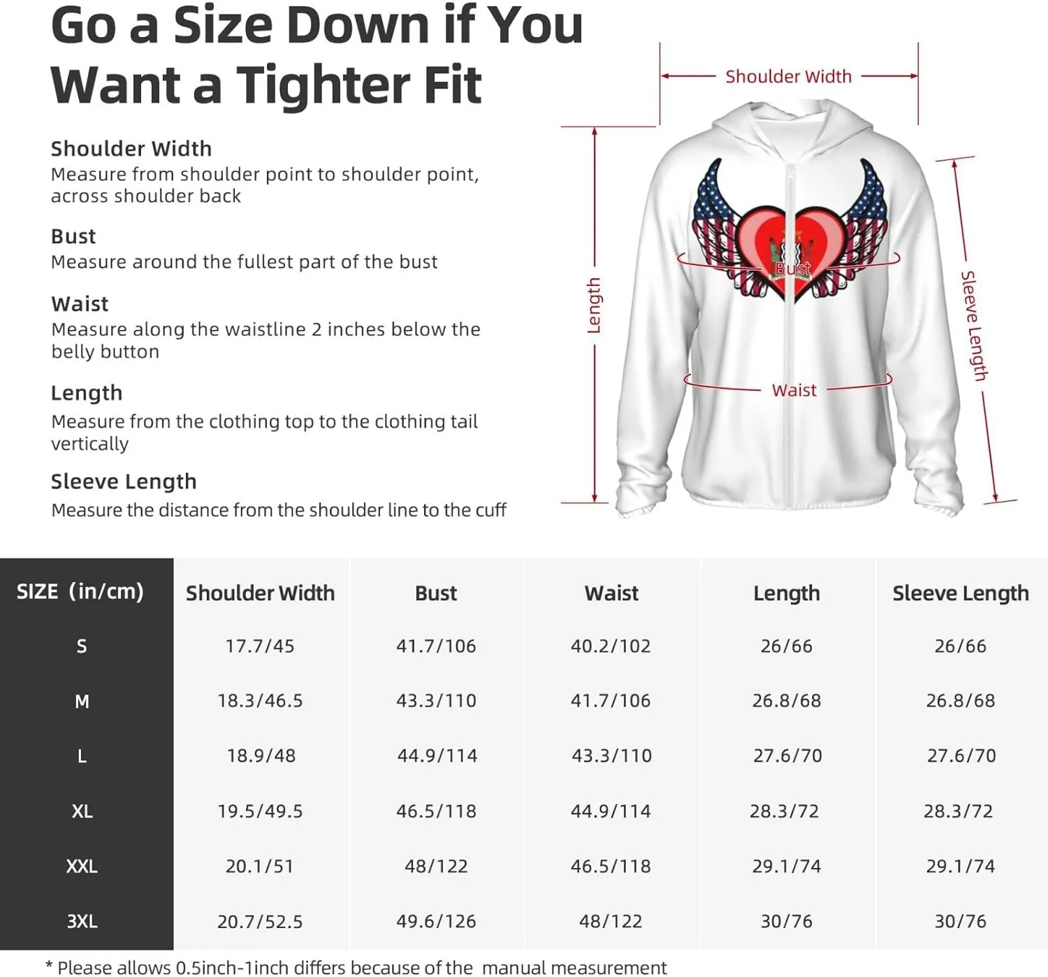American Flag Wings with Coat of Arms of Zambia Sun Protection Shirt Lightweight Breathable Quick-Dry Zip Hoodie