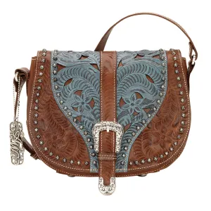 AMERICAN WEST Blazing Saddle Crossbody Bag - Denim Blue