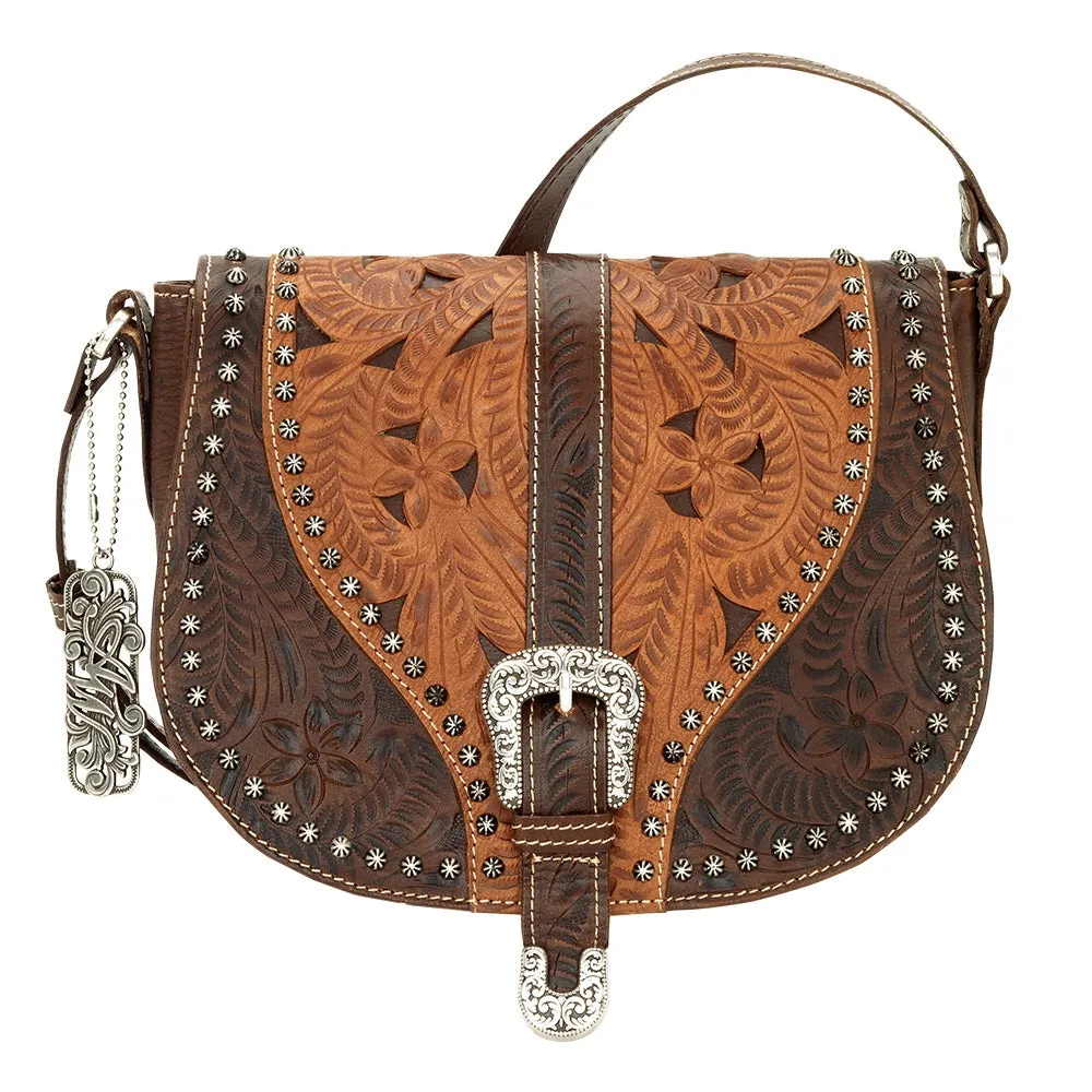AMERICAN WEST Blazing Saddle Crossbody Bag - Golden Tan