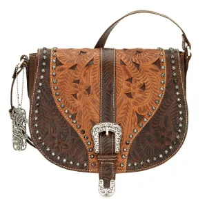AMERICAN WEST Blazing Saddle Crossbody Bag - Golden Tan