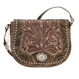 AMERICAN WEST Rosewood Saddle Flap Crossbody Bag