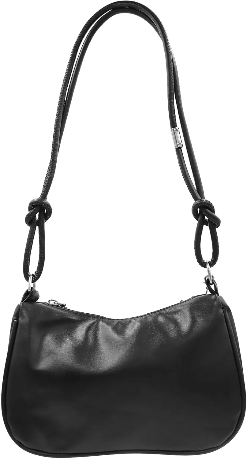 AMPOSSTO Bow Crossbody Bag for Women Girls Fashion Shoulder Bag Pearl Chain Handbag