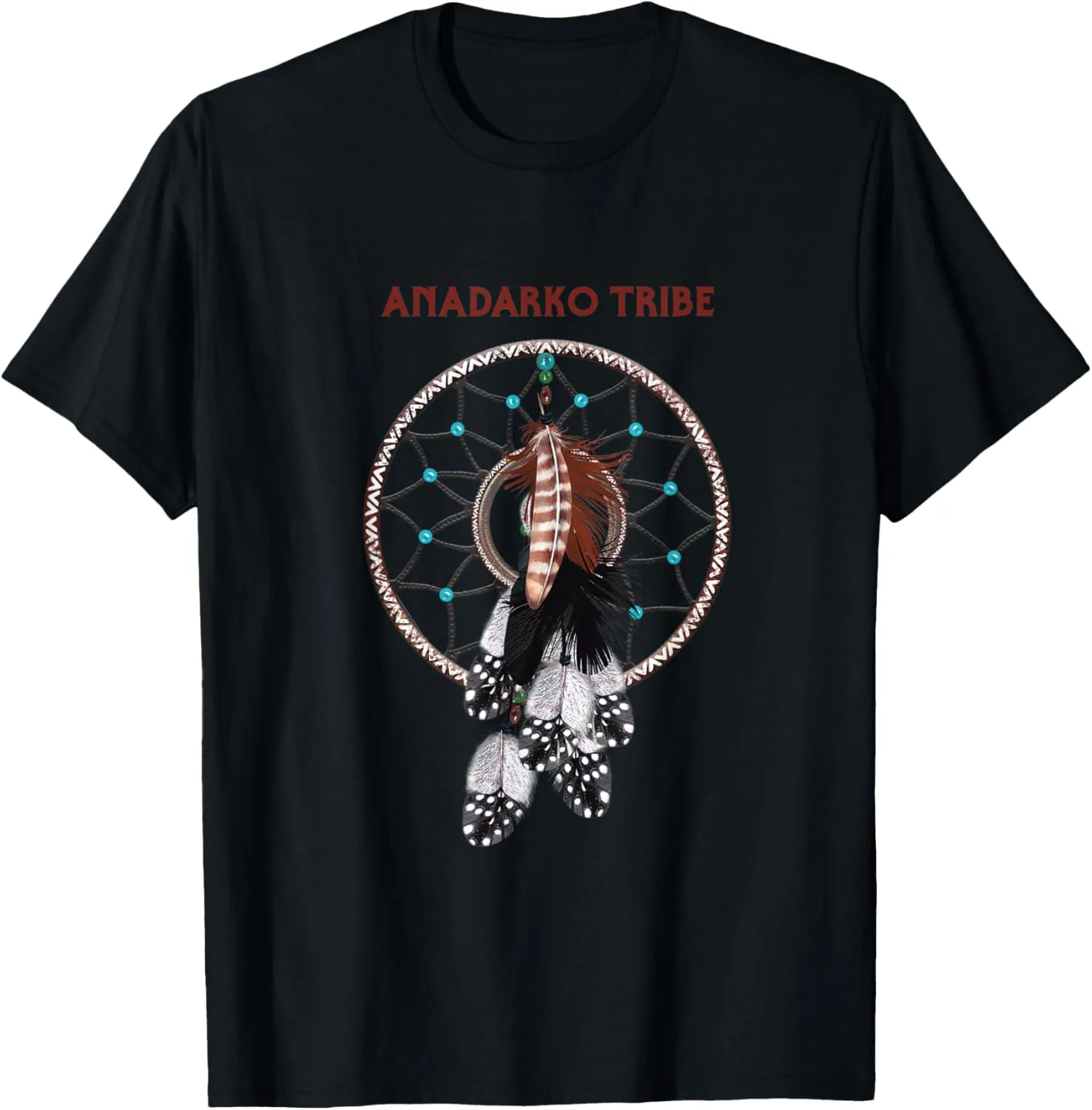 Anadarko Native American Indian Retro Dreamcatcher Feather T-Shirt