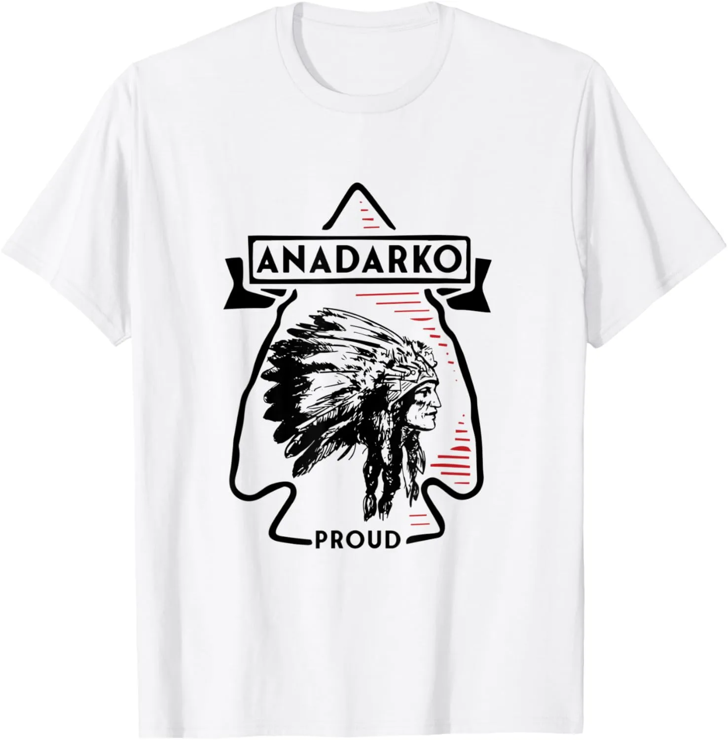 Anadarko Native American Indian Vintage Indian Cheif Arrow T-Shirt