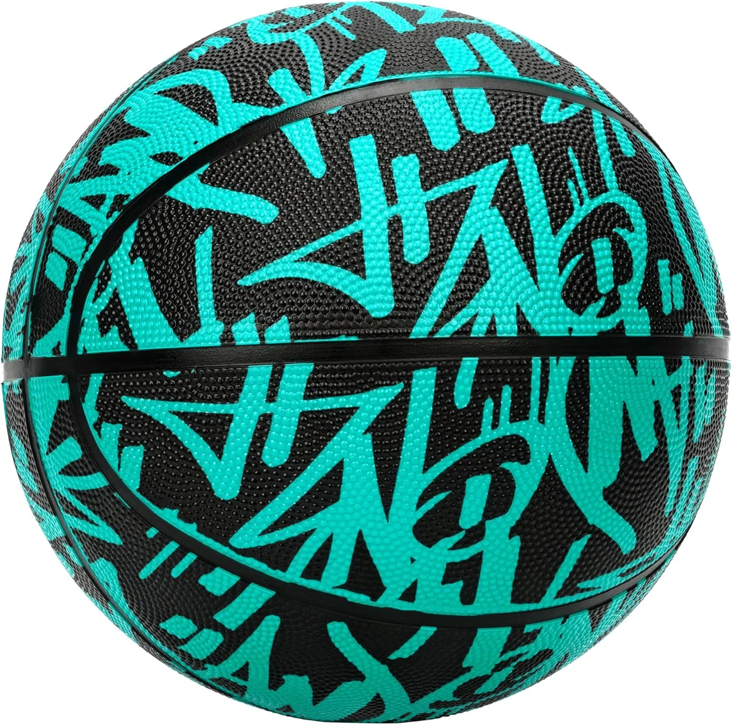 AND1 Fantom Graffiti Rubber Basketball - Streetball for Indoor and Outdoor Use, Deep Channel Construction and Durability