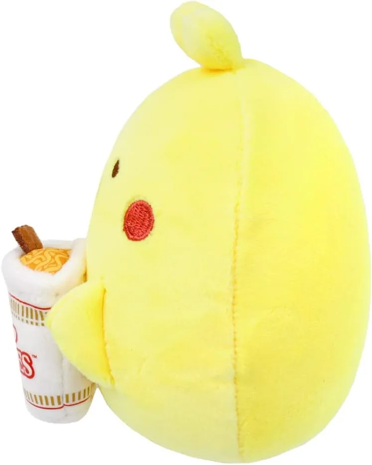 Anirollz Stuffed Animal Plush Toy – Official Nissin Cup Noodles Fabric Squishy Ball Doll | Soft, Squishy, Warm, Cute, Comfort, Safe| Birthday Gift Stress Ball Chick with Cup Noodles Chickiroll