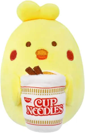 Anirollz Stuffed Animal Plush Toy – Official Nissin Cup Noodles Fabric Squishy Ball Doll | Soft, Squishy, Warm, Cute, Comfort, Safe| Birthday Gift Stress Ball Chick with Cup Noodles Chickiroll