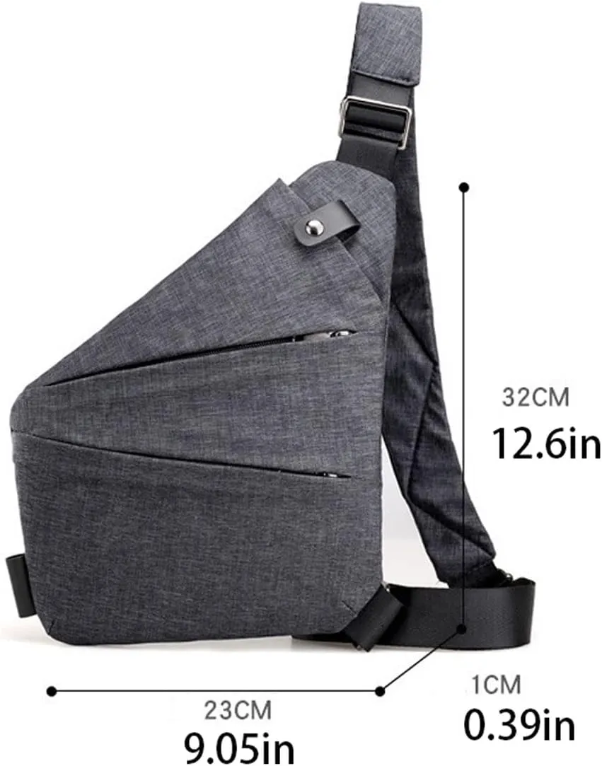 Anti Theft Crossbody Bags for Women, 2025 New Anti-Theft Travel Bag, Shoulder Bag Anti-theft Design for Travel, Sport (Light Purple - Right Shoulder)